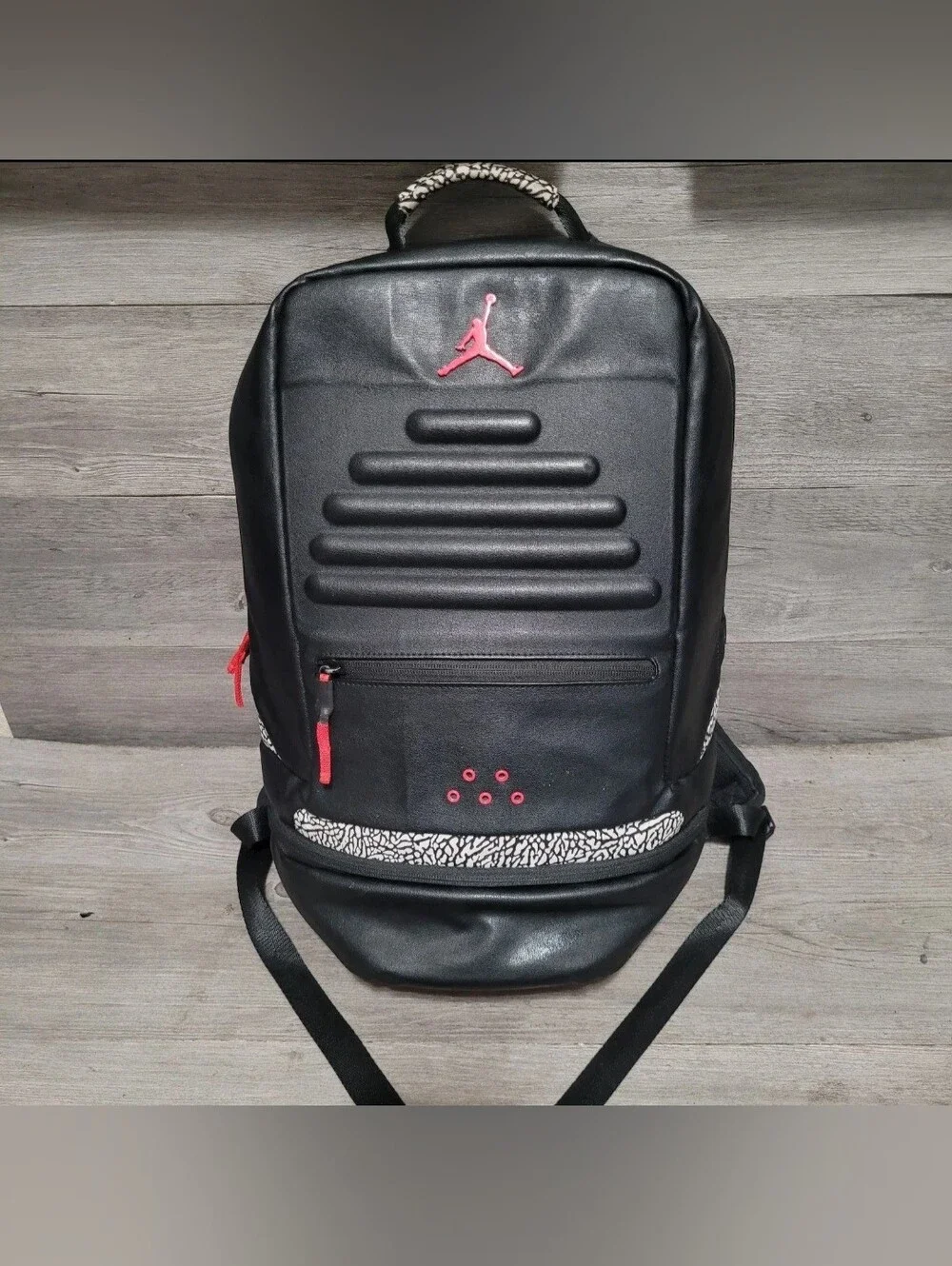 Air Jordan 3 III Retro Black Cement Laptop Bag Backpack Bred